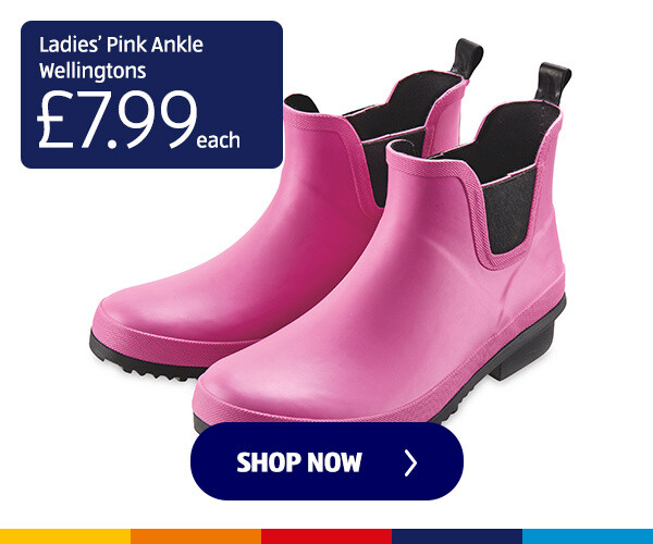 Ladies’ Pink Ankle Wellingtons - Shop Now