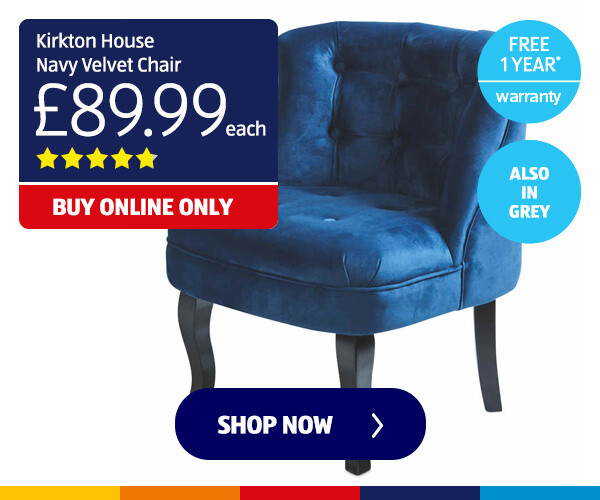 Kirkton House Navy Velvet Chair