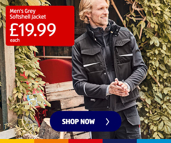 Men's Grey Softshell Jacket - Shop Now