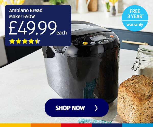 Ambiano Bread Maker 550W - Shop Now