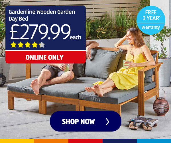 Gardenline Wooden Garden Day Bed