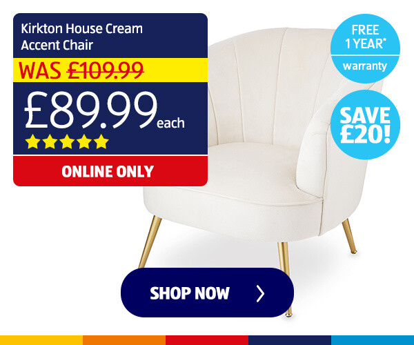 Kirkton House Cream Accent Chair