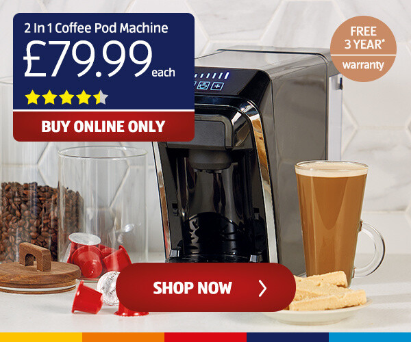 2 In 1 Coffee Pod Machine