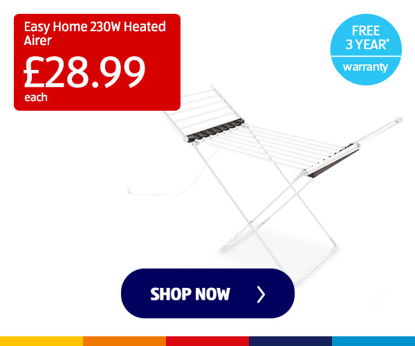 Easy Home 230W Heated Airer - Shop Now