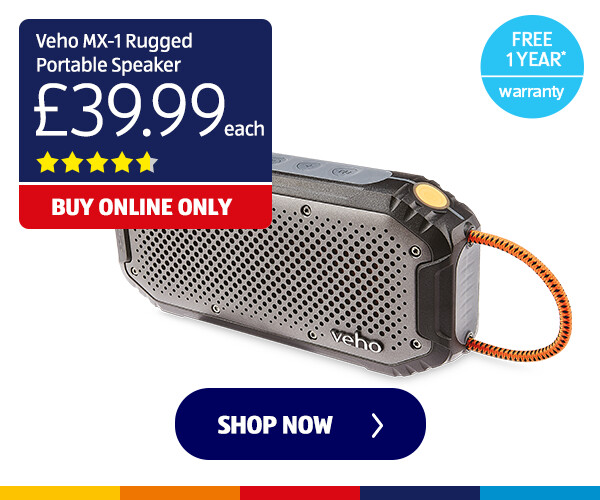 Veho MX-1 Rugged Portable Speaker - Shop Now