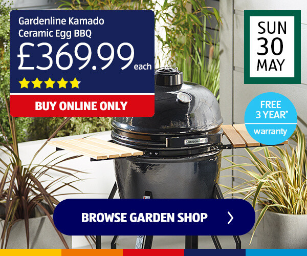 Gardenline Kamado Ceramic Egg BBQ