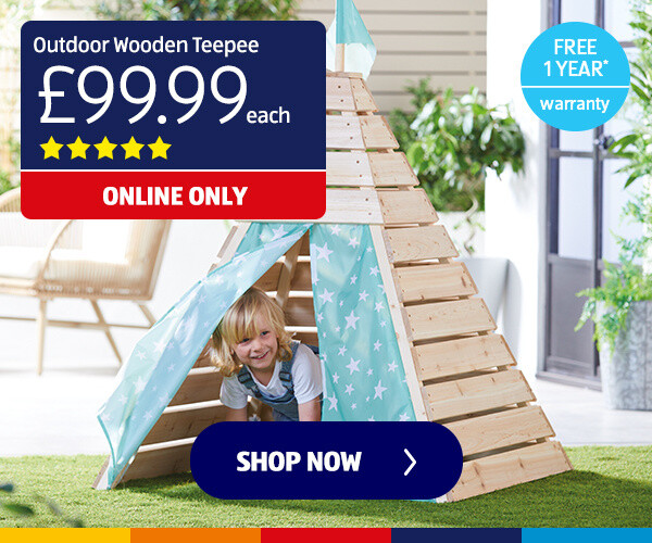 Outdoor Wooden Teepee