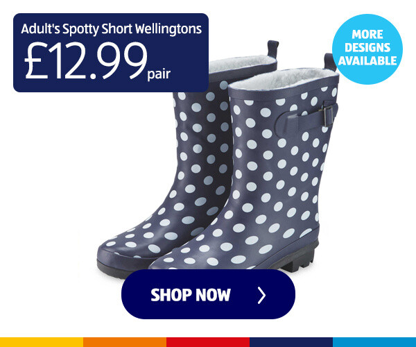 Adult's Spotty Short Wellingtons