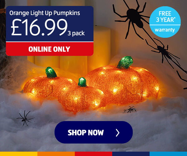 Orange Light Up Pumpkins