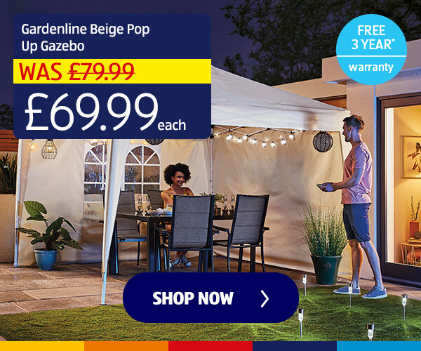 Gardenline Beige Pop Up Gazebo