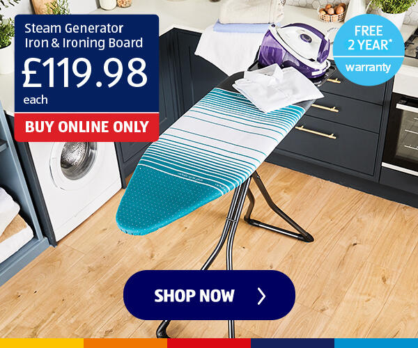 Steam Generator Iron & Ironing Board - Shop Now