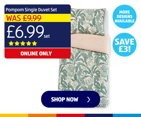 Pompom Single Duvet Set