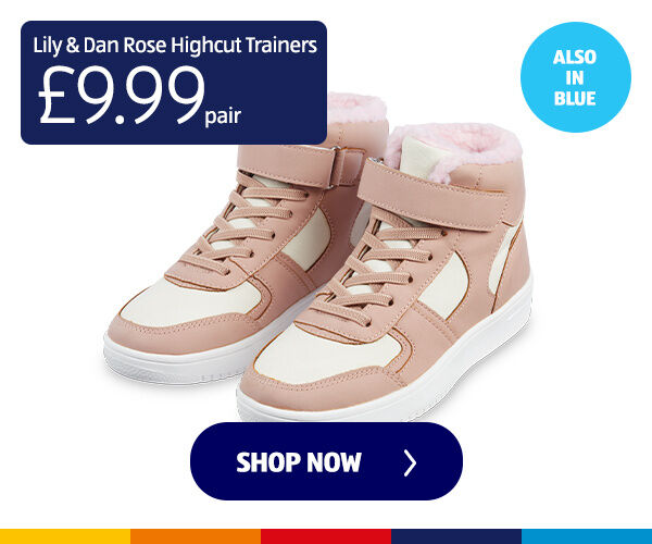 Lily & Dan Rose Highcut Trainers