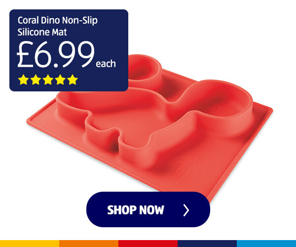 Coral Dino Non Slip Silicone Mat - Shop Now