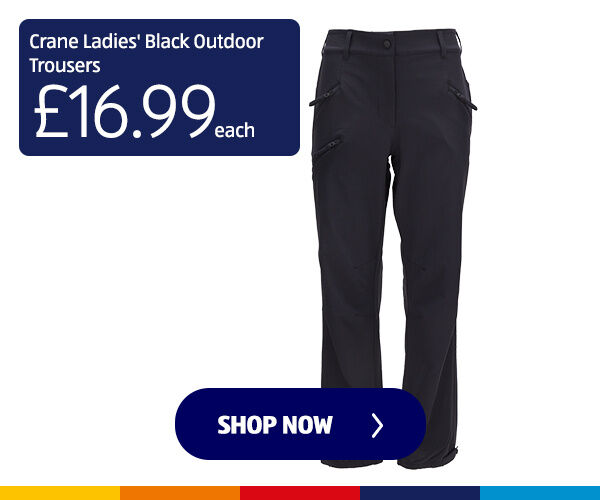 Crane Ladies' Black Outdoor Trousers