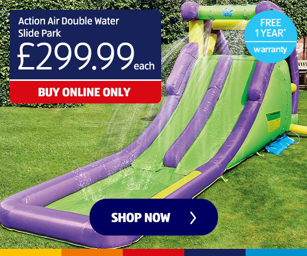 Action Air Double Water Slide Park - Shop Now