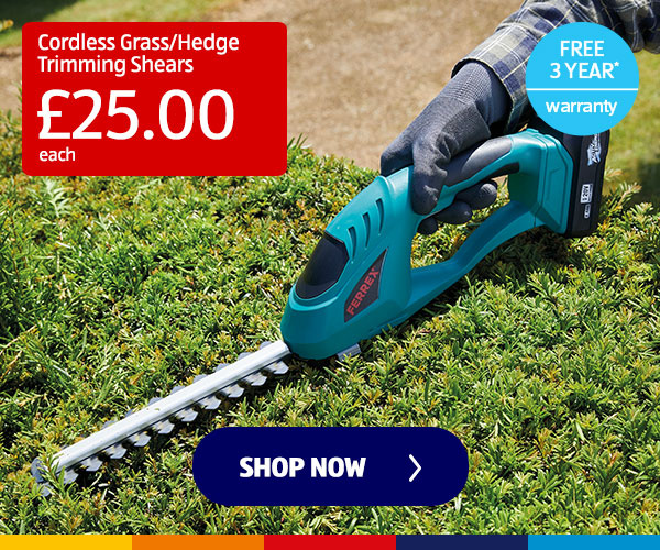 Cordless Grass/Hedge Trimming Shears - Shop Now