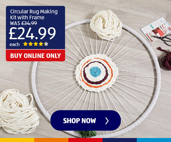 Circular Rug Making Kit with Frame - Shop Now