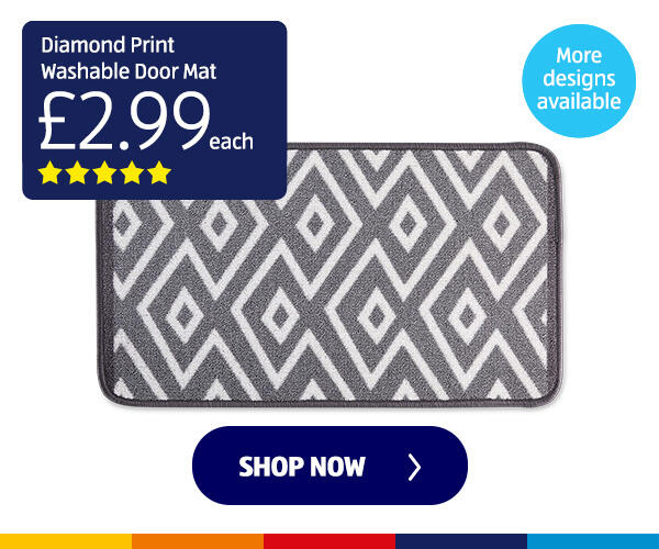 Diamond Print Washable Door Mat - Shop Now