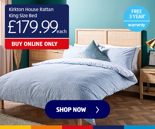 Kirkton House Rattan King Size Bed - Shop Now