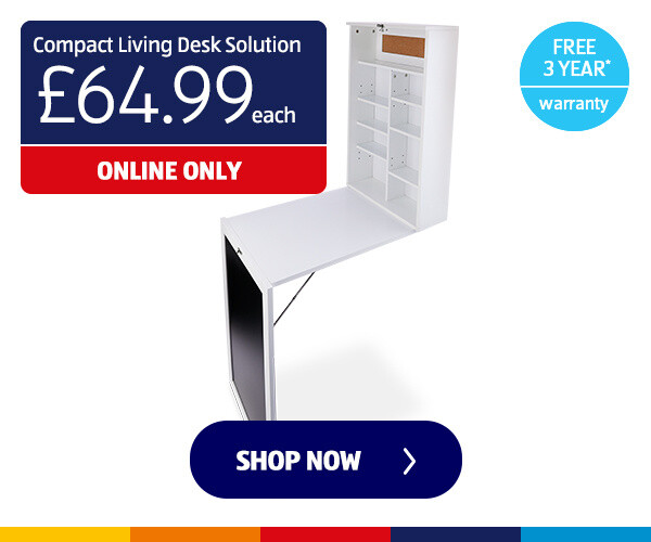 Compact Living Desk Solution