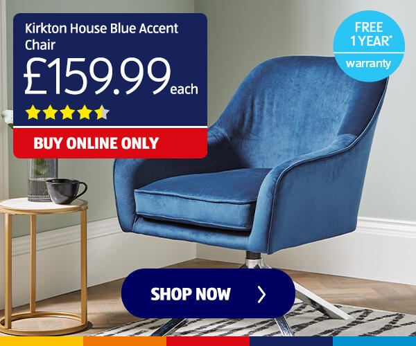 Kirkton House Blue Accent Chair - Shop Now