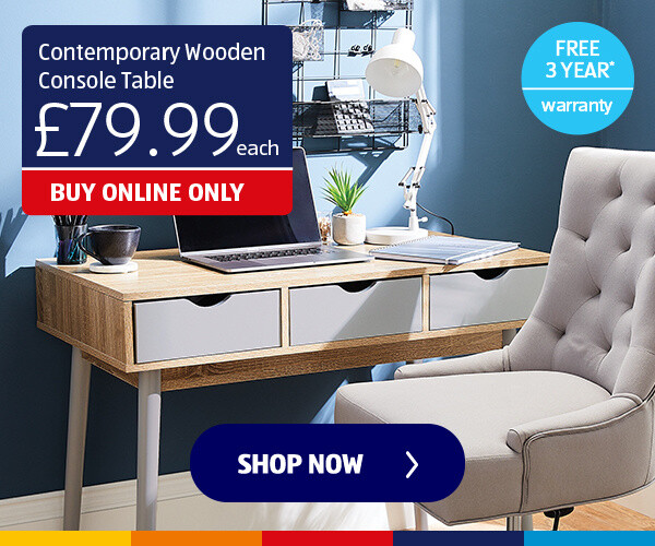 Contemporary Wooden Console Table - Shop Now