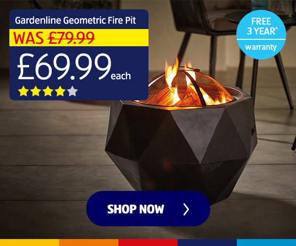 Gardenline Geometric Fire Pit