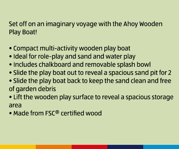 Ahoy Wooden Play Boat - Shop Now