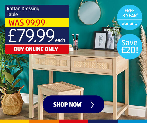 Rattan Dressing Table - Shop Now