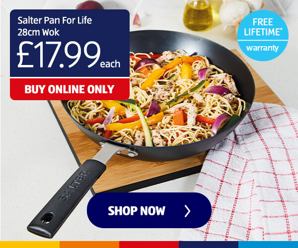 Salter Pan For Life 28cm Wok - Shop Now