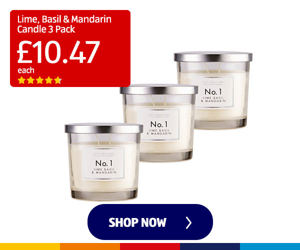 Lime, Basil & Mandarin Candle 3 Pack - Shop Now