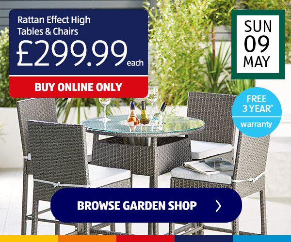 Rattan Effect High Tables & Chairs - Shop Now