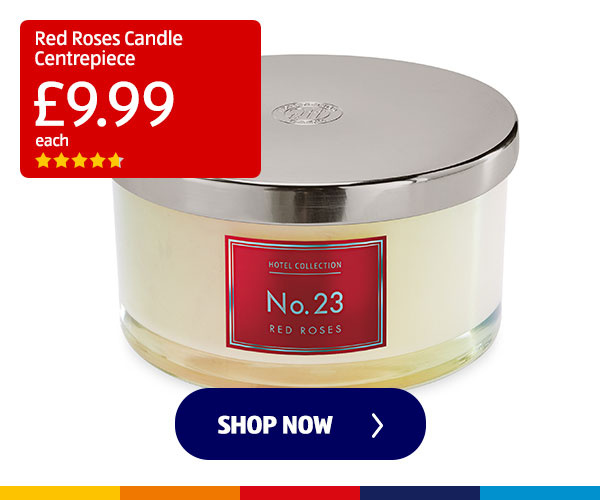 Red Roses Candle Centrepiece - Shop Now