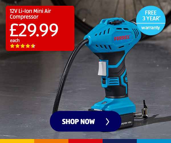 12V Li-Ion Mini Air Compressor - Shop Now