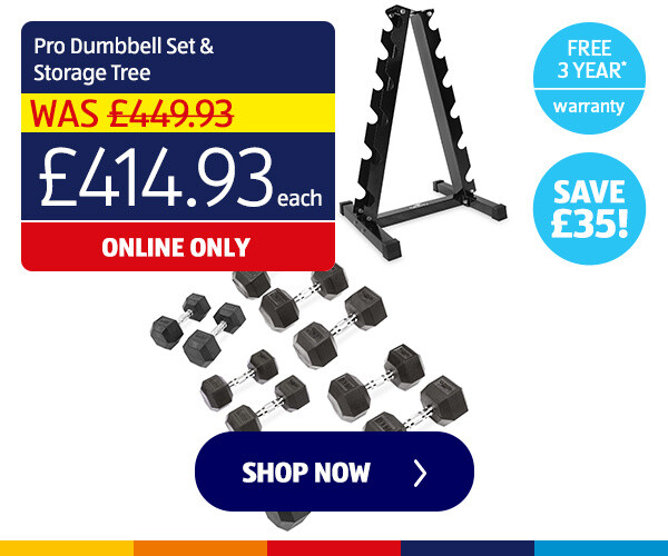 Pro Dumbbell Set & Storage Tree