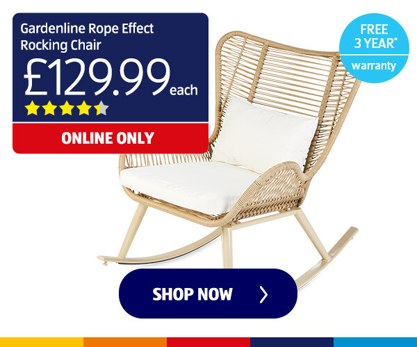 Gardenline Rope Effect Rocking Chair