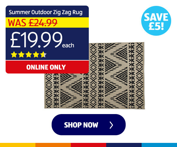 Summer Outdoor Zig Zag Rug