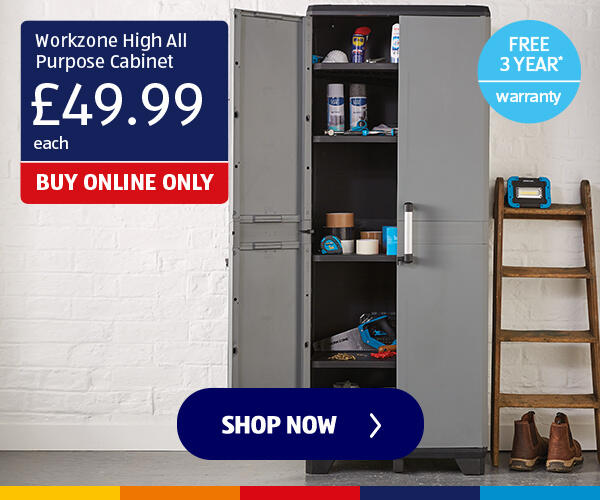 Workzone High All Purpose Cabinet- Shop Now