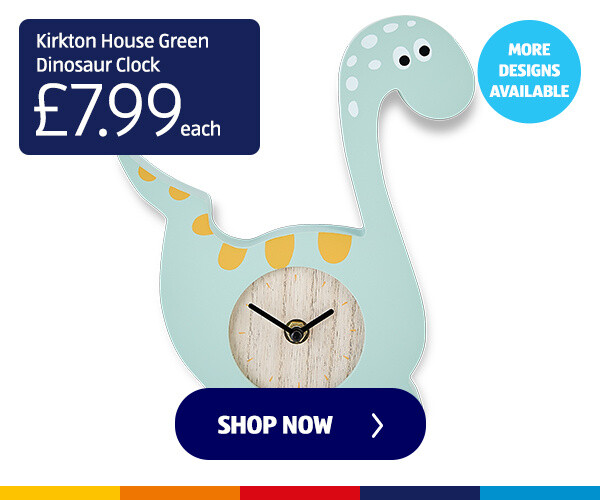 Kirkton House Green Dinosaur Clock- Shop Now