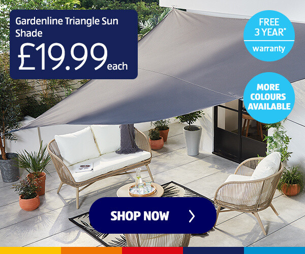 Gardenline Triangle Sun Shade