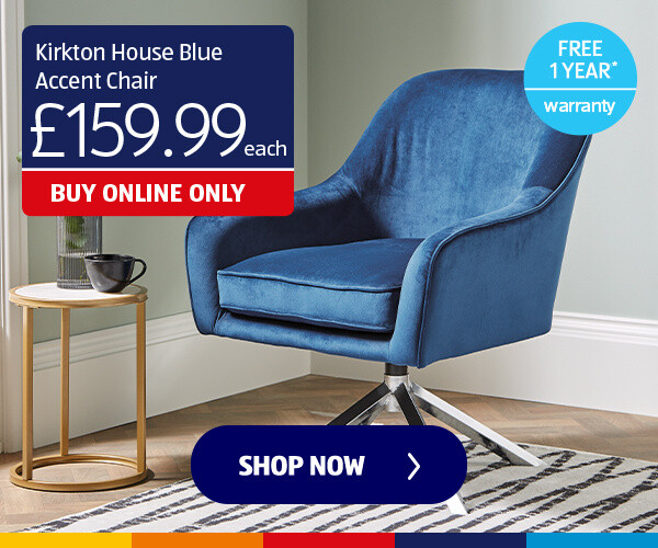 Kirkton House Blue Accent Chair - Shop Now