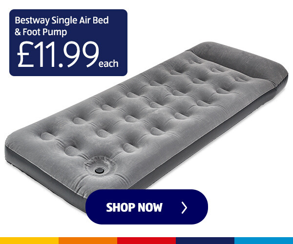 Bestway Single Air Bed & Foot Pump