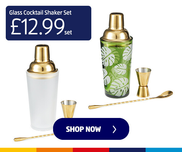 Glass Cocktail Shaker Set