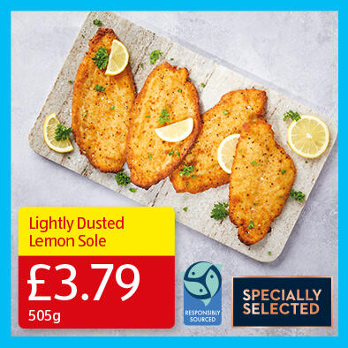 Lightly Dusted Lemon Sole- 3.79 505g