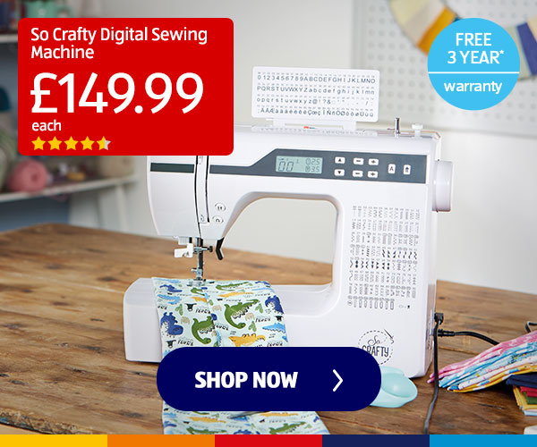 So Crafty Digital Sewing Machine - Shop Now 