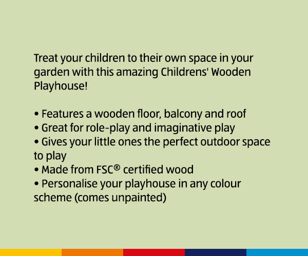 Childrens' Wooden Playhouse - Shop Now