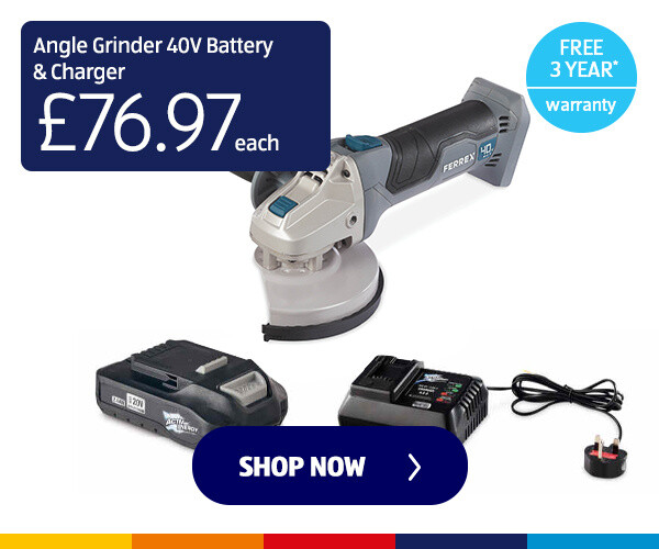 Angle Grinder 40V Battery & Charger