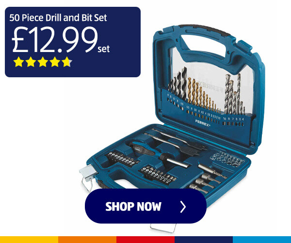 50 Piece Drill and Bit Set