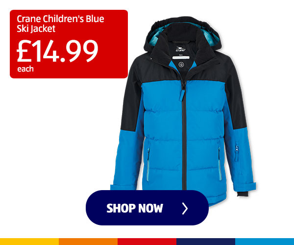 Crane Children's Blue Ski Jacket - Shop Now